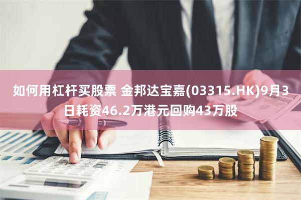 如何用杠杆买股票 金邦达宝嘉(03315.HK)9月3日耗资46.2万港元回购43万股