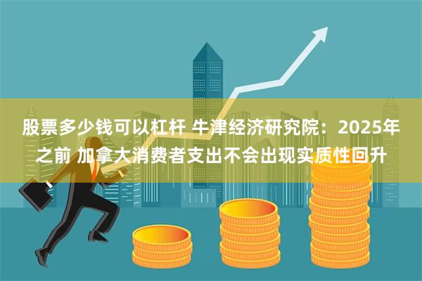 股票多少钱可以杠杆 牛津经济研究院：2025年之前 加拿大消费者支出不会出现实质性回升